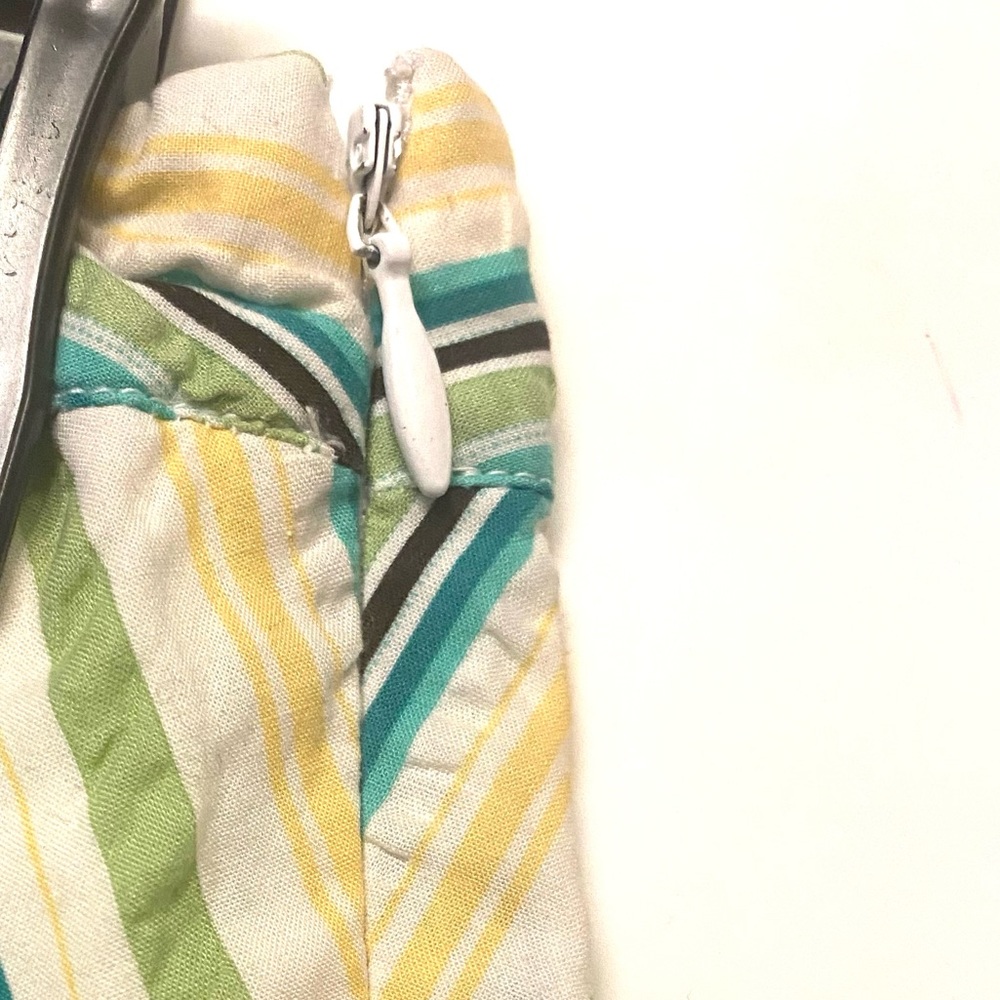 Ann Taylor Green Striped Skirt - Picture 2 of 3